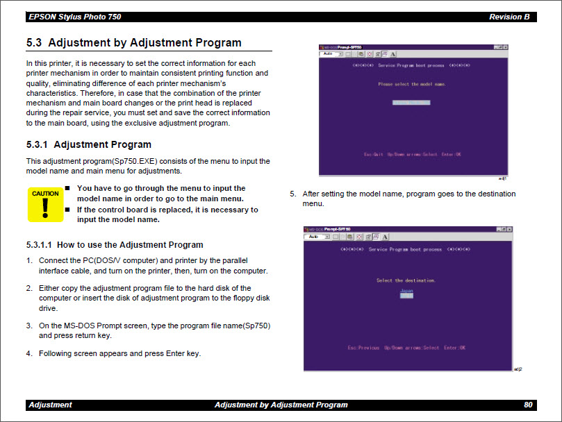 EPSON 750 Service Manual-5 EPSON 750 Service Manual-5